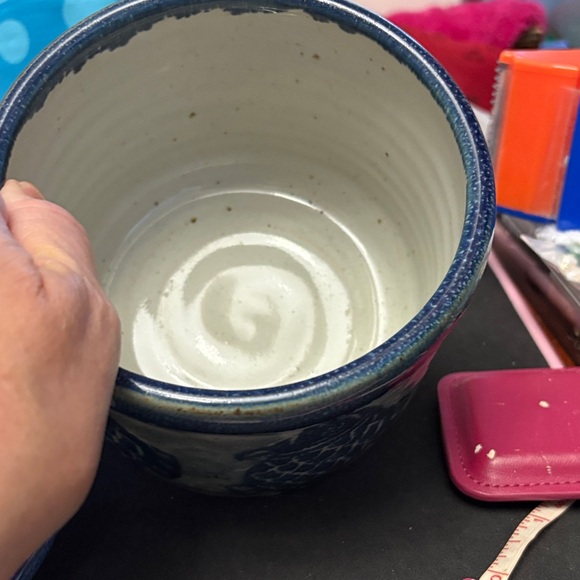 Artistic Scott Barnium Ceramic Jar with Fish Motif - Picture 5 of 11